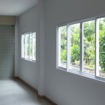 sliding windows in a garage