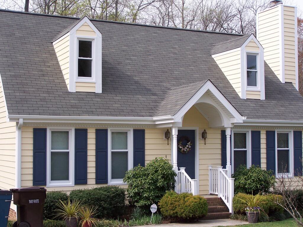 house with siding on it