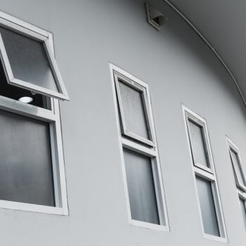 row of awning windows on a building